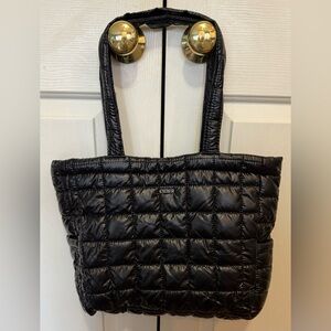 CIDER Black Quilted Puffer Bag